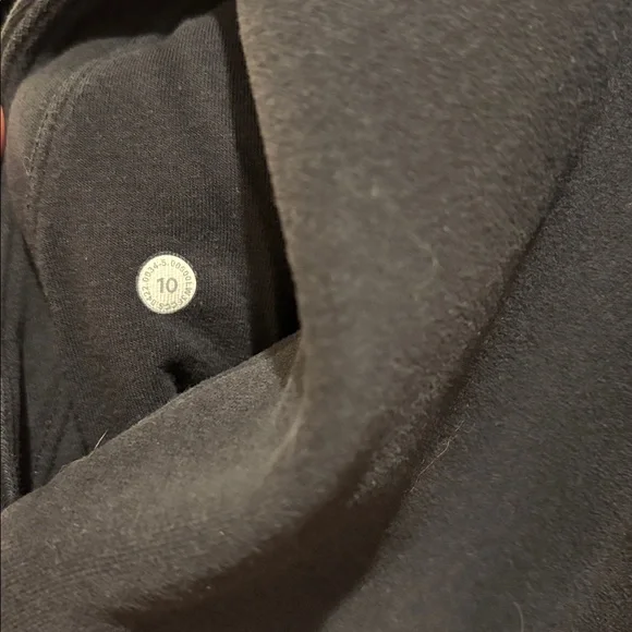 Lululemon Black Zip-Up Hoodie Size 10 - Picture 3 of 4
